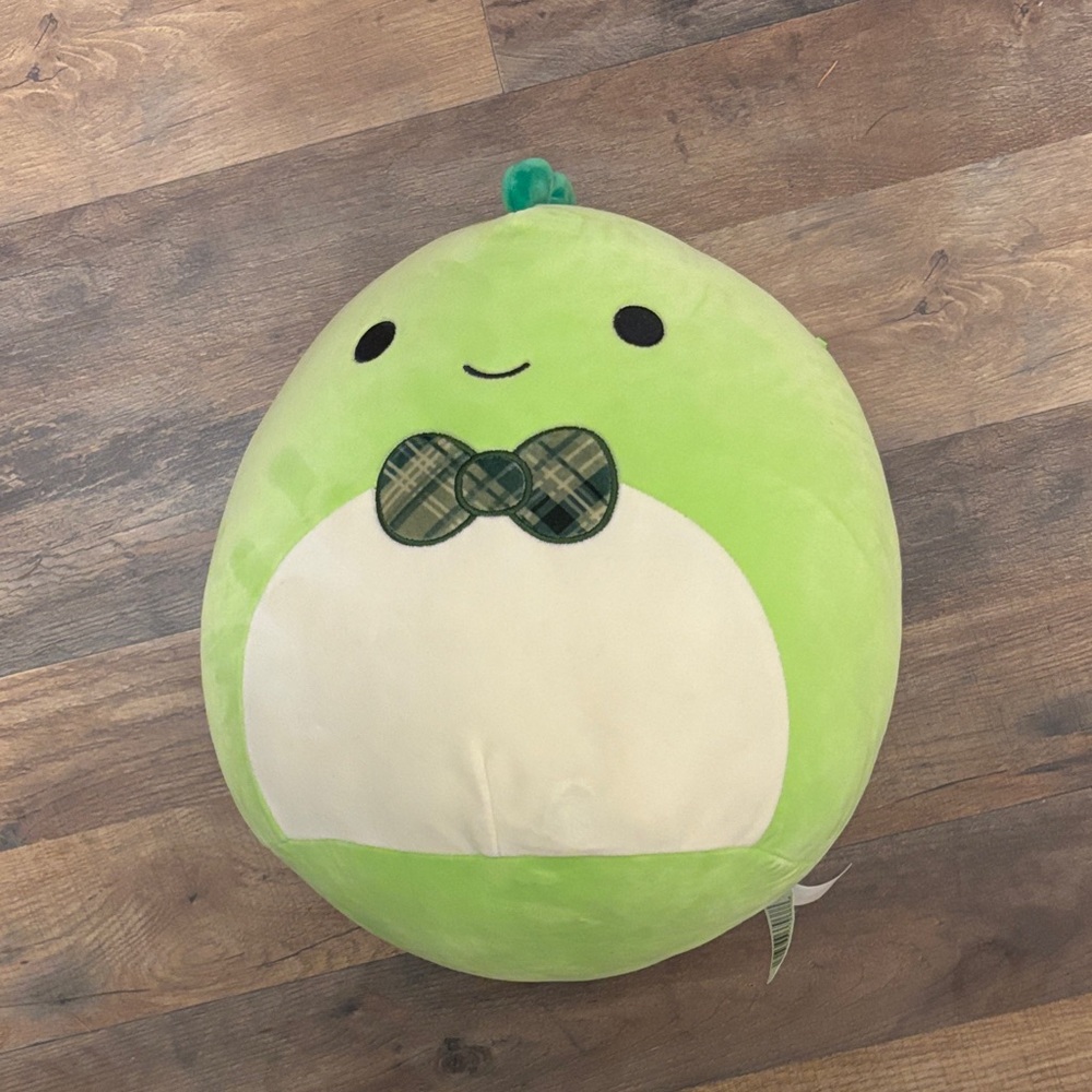 14” Dino Squishmallow with bowtie